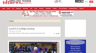 
                            10. UMHB | tdtnews.com - Temple Daily Telegram