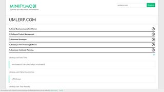 
                            5. umlerp.com - Welcome to The UM Group -> UNiWEB - Minify.mobi
