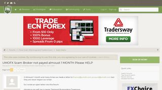 
                            12. UMOFX Scam Broker not payed almoust 1 MONTH Please ...
