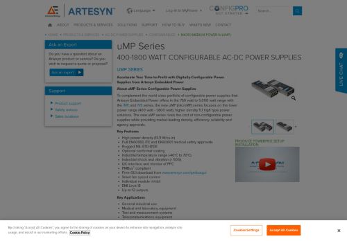 
                            13. uMP Series - Artesyn Embedded Technologies