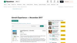 
                            13. Umrah Experience --- November 2017 - Mecca Forum - TripAdvisor