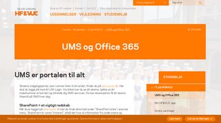 
                            2. UMS og Office 365 - svhfvuc.dk - VUC Skive Viborg