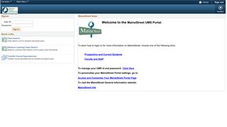
                            2. UMS portal MaineStreet - mainestreet.maine.edu - University of ...