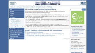 
                            12. Umsatzsteuer-Voranmeldung - Finanzämter in Bayern