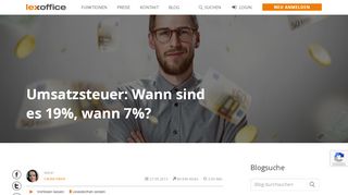 
                            8. Umsatzsteuer: Wann sind es 19%, wann 7% Mwst ? lexoffice