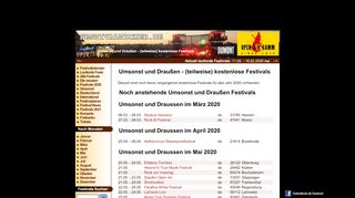 
                            13. Umsonst und Draussen - kostenlose Festivals - Festivalticker