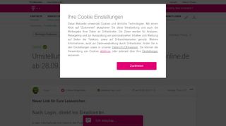 
                            6. Umstellung der E-Mail Login Seite auf www.t-online... - Telekom hilft ...