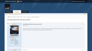 
                            11. Umstellung Email web.de auf SSL - Palm OS Verbindungen - Nexave ...