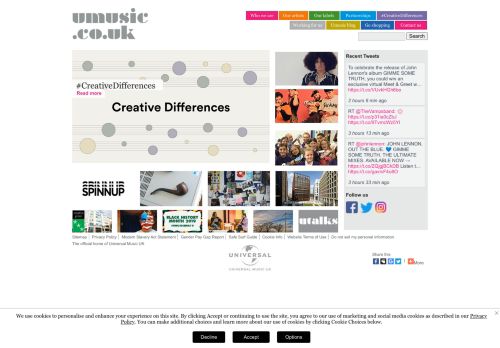 
                            1. Umusic - The official home of Universal Music UK |