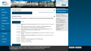 
                            9. Umwelt online: | DIFU