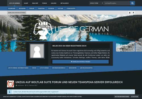 
                            8. Umzug auf Woltlab Suite Forum und neuem TeamSpeak-Server ...