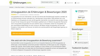 
                            11. ᐅ Umzugsauktion.de Erfahrungen aus 130 Bewertungen » 4.6/5 im Test