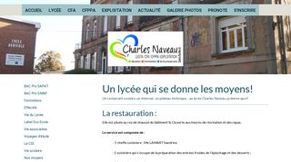 
                            2. Un lycée qui se donne les moyens! - Lycée et CFA de Sains du Nord