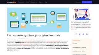 
                            10. Un nouveau système pour gérer les mails - E-monsite