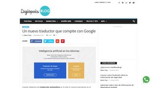 
                            5. Un nuevo traductor que compite con Google | Digilópolis