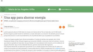 
                            8. Una app para ahorrar energía - El Observador