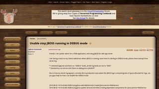 
                            11. Unable stop JBOSS running in DEBUG mode (JBoss/WildFly forum at ...