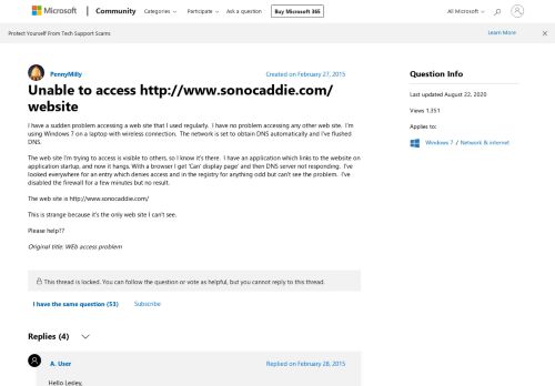 
                            11. Unable to access http://www.sonocaddie.com/ website - Microsoft ...