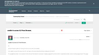 
                            6. unable to access ILO from Browser. - Hewlett Packard Enterprise ...