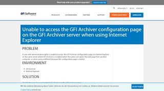 
                            7. Unable to access the GFI Archiver configuration page on the GFI ...
