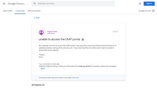 
                            4. unable to access the USAF portal - Google Product Forums