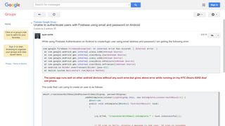 
                            1. Unable to authenticate users with Firebase using email and password ...