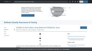 
                            5. Unable to click button using Selenium Webdriver Java - Software ...