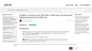 
                            6. Unable to connect over SSH with a valid user and password: Failed ...