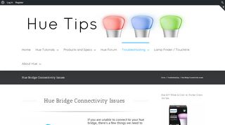 
                            6. Unable to connect to hue bridge | Hue Tips