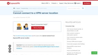 
                            8. Unable to Connect to VPN | ExpressVPN Troubleshooting