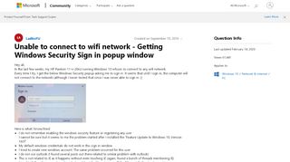 
                            5. Unable to connect to wifi network - Getting Windows Security Sign ...