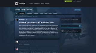 
                            3. Unable to connect to windows live :: Grand Theft Auto IV General ...