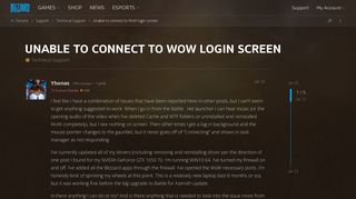 
                            8. Unable to connect to WoW login screen - Technical Support - World ...
