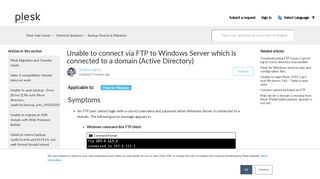 
                            11. Unable to connect via FTP to Windows Server which is connected to a ...