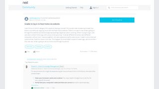 
                            6. Unable to log in to Nest Home via website. - Nest Community