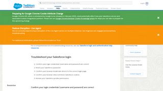 
                            1. Unable to log in to Salesforce - Salesforce Help