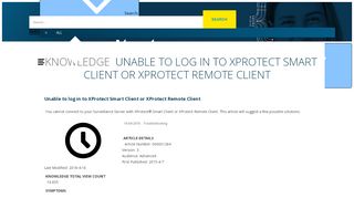 
                            11. Unable to log in to XProtect Smart Client or XProtect Remote Client