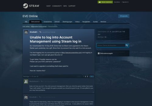 
                            5. Unable to log into Account Management using Steam log in :: EVE ...