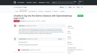 
                            11. Unable to log into the Demo instance with Openstreetmap login · Issue ...
