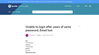 
                            8. Unable to login after years of same password, Emai... - The ...