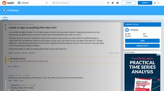 
                            7. Unable to login as anything other than root? : freenas - Reddit