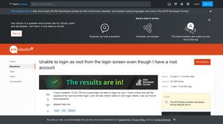 
                            2. Unable to login as root from the login screen even though I have a ...