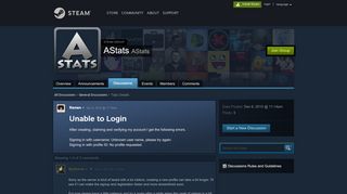 
                            7. Unable to Login :: AStats - Steam Community