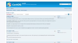 
                            11. Unable to login - CentOS