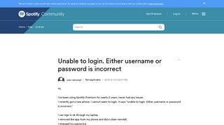 
                            6. Unable to login. Either username or password is in... - The ...