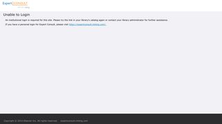 
                            12. Unable to Login - Expert Consult