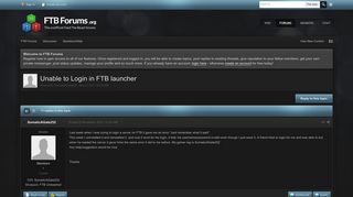 
                            10. Unable to Login in FTB launcher - Questions/Help - FTB Forums