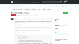 
                            3. Unable to login · Issue #9339 · matomo-org/matomo · GitHub