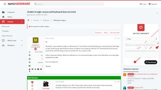 
                            4. Unable to login: mouse and keyboard does not work | Tom's Hardware ...