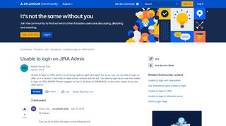 
                            2. Unable to login on JIRA Admin - Atlassian Community